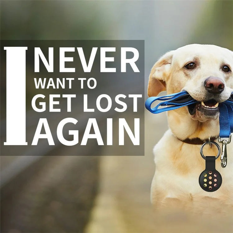 For Apple AirTag Bluetooth Tracker Silicone Case Protective Cover with Ring Buckle