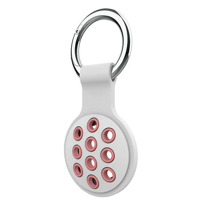 For Apple AirTag Bluetooth Tracker Silicone Case Protective Cover with Ring Buckle
