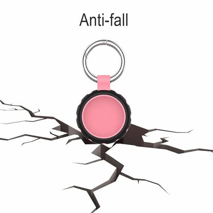 For Apple AirTag Bluetooth Tracker Silicone Case Protective Cover with Ring Buckle
