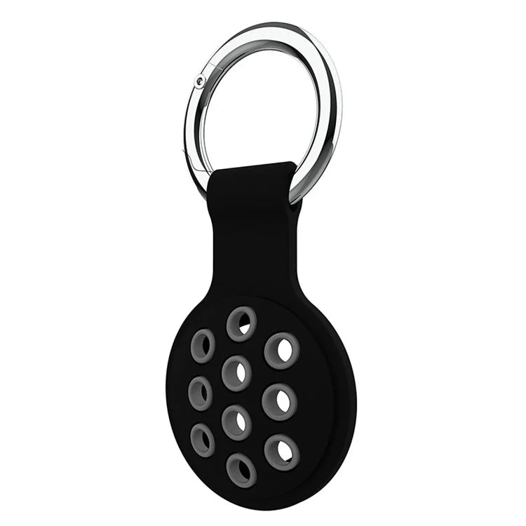 For Apple AirTag Bluetooth Tracker Silicone Case Protective Cover with Ring Buckle