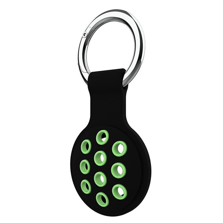 For Apple AirTag Bluetooth Tracker Silicone Case Protective Cover with Ring Buckle