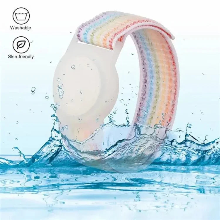 For Apple AirTag Tracker Nylon Watch Band TPU Protective Cover