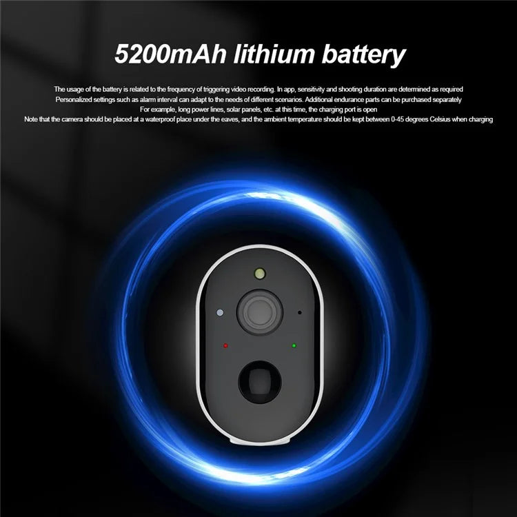 SN-S5T-SP Solar-Powered Surveillance Camera HD Clear WIFI Remote Video Camera
