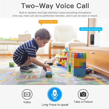 SN-S2 Home Security WiFi Camera Rechargeable Two-way Voice Intercom Camera Support Tuya App