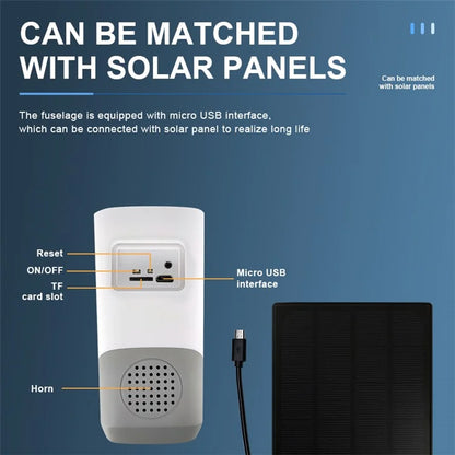SN-P8-SP Solar Powered Security Camera Home Monitor Waterproof Camera