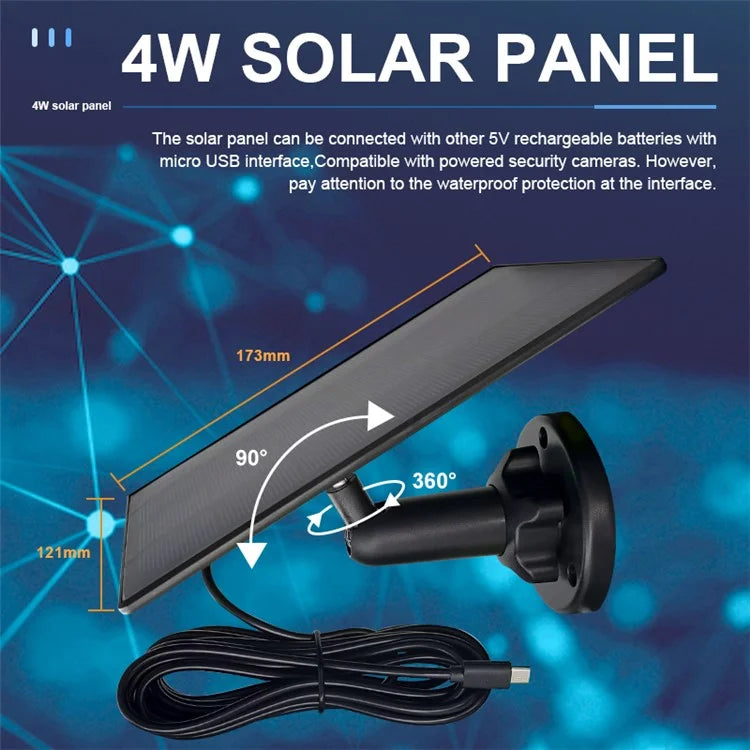 SN-P8-SP Solar Powered Security Camera Home Monitor Waterproof Camera