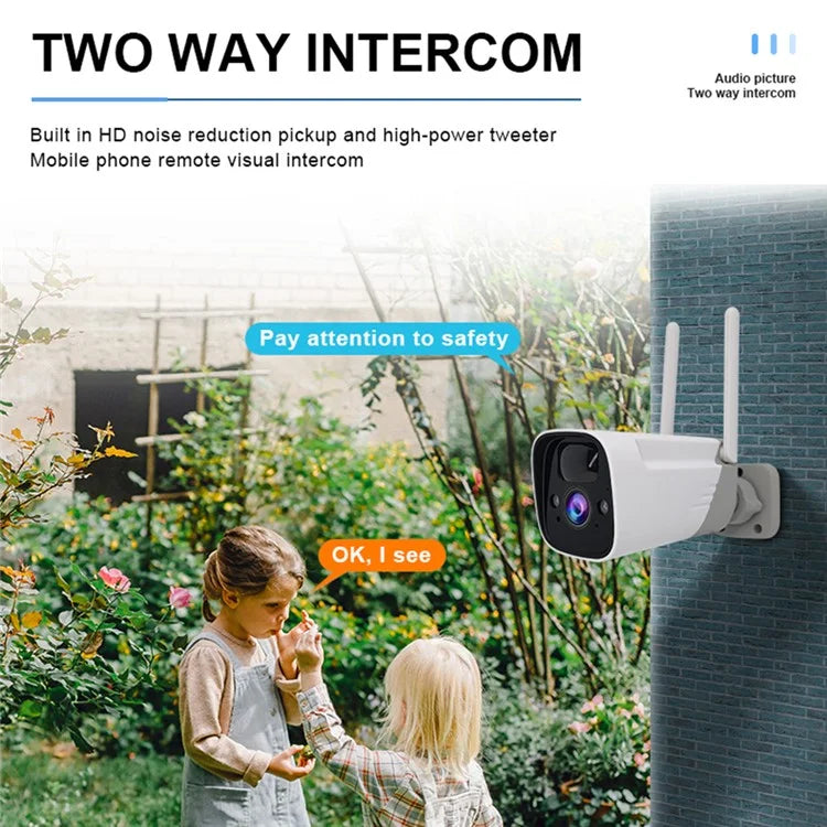 SN-P8-SP Solar Powered Security Camera Home Monitor Waterproof Camera