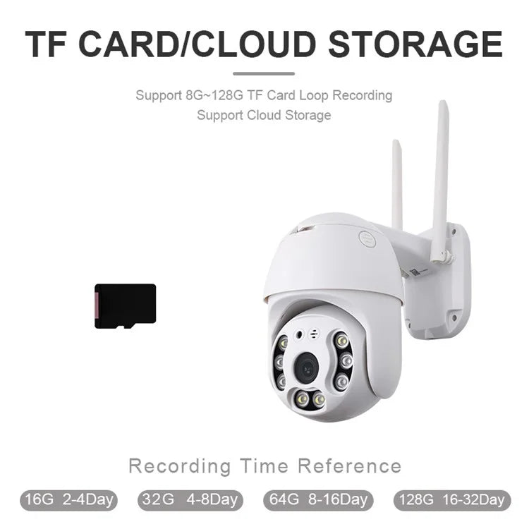 SN-PTZ1-TC Panoramic Outdoor PTZ Camera Rainproof WiFi Remote Tuya Security Camera