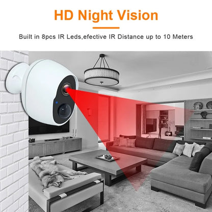 SN-S10 Home Security WiFi Camera Waterproof Rechargeable PIR Induction Camera