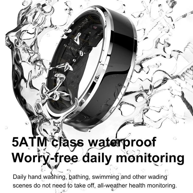 M1 Health Smart Ring Multifunctional Blood Oxygen Monitor Fitness Ring (No Charging Case)