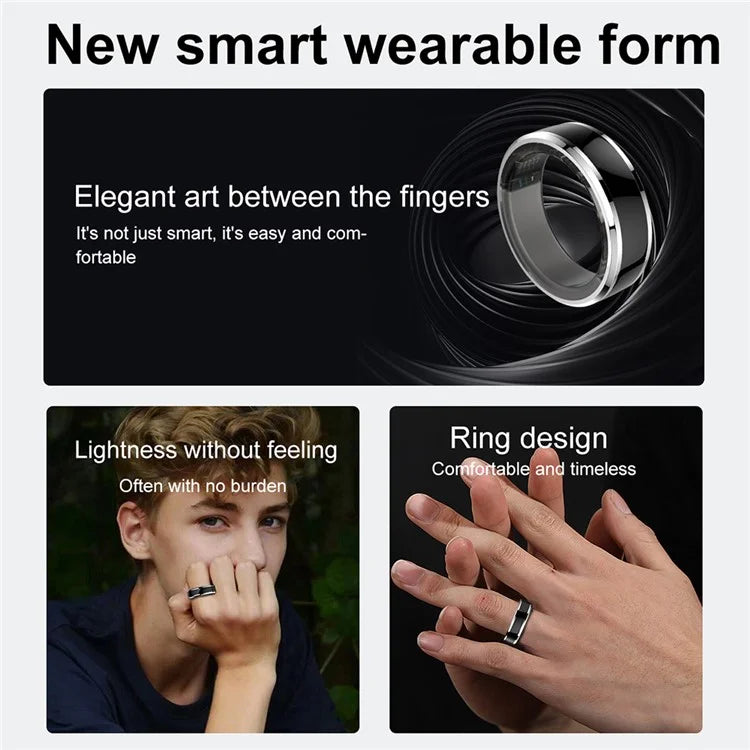 M1 Health Smart Ring Multifunctional Blood Oxygen Monitor Fitness Ring (No Charging Case)
