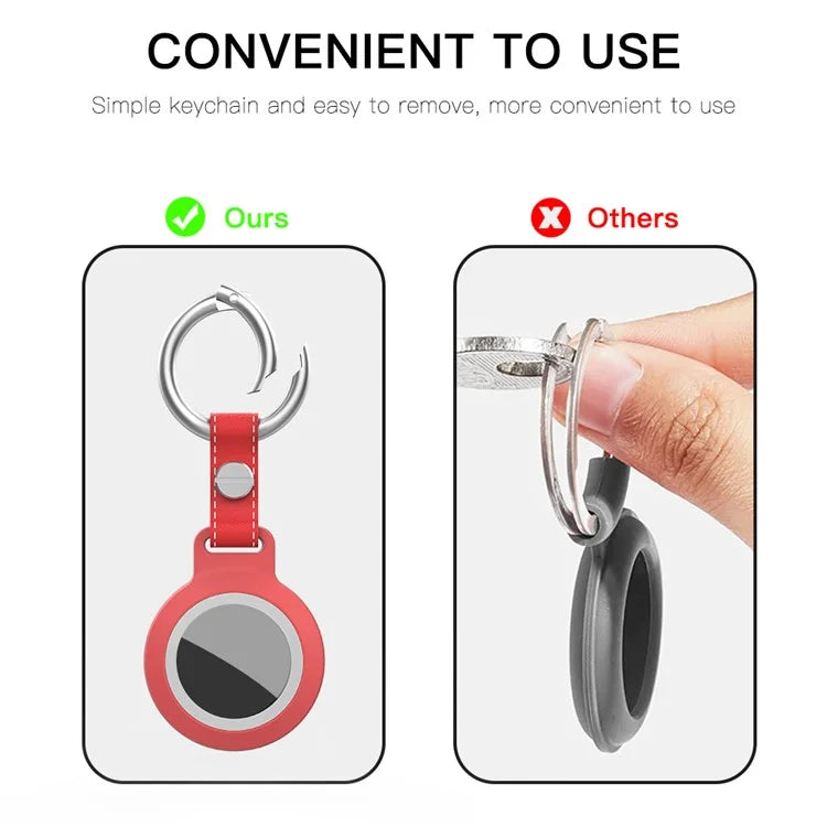 SHELLBOX Keyring Cover for Apple AirTag IPX8 Waterproof IP6X Dustproof Protective Case