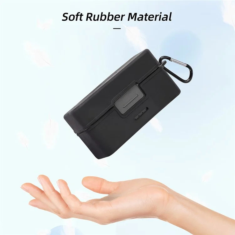 SUNNYLIFE Protective Cover for DJI Mic 2 Wireless Microphone Charging Case Soft Rubber Shell