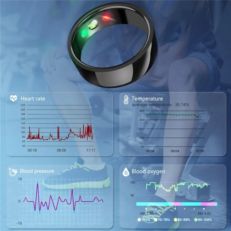 SR200 Health Monitoring Smart Ring Multifunction Waterproof Finger Ring
