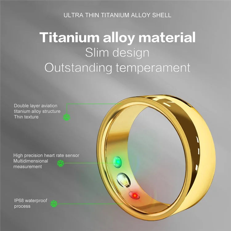 SR200 Health Monitoring Smart Ring Multifunction Waterproof Finger Ring
