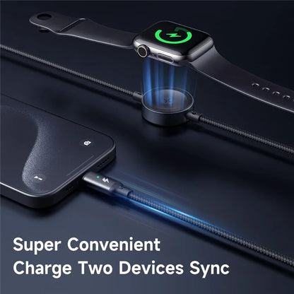 MCDODO CA-258 1.5m Type-C to Type-C + Watch Wireless Charger 2-in-1 Phone Data Cable