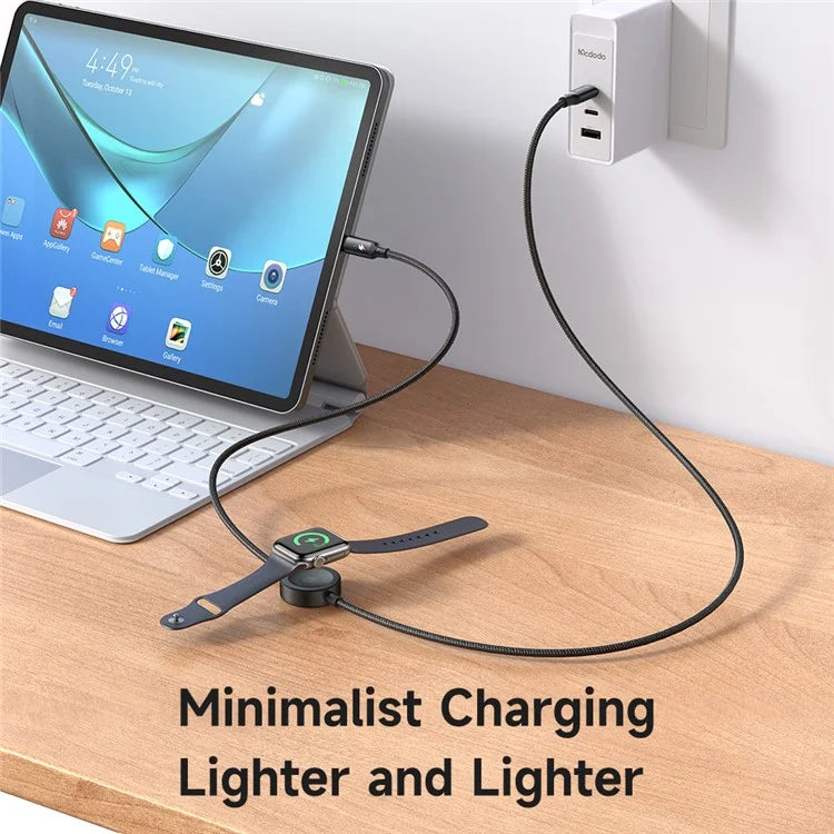 MCDODO CA-258 1.5m Type-C to Type-C + Watch Wireless Charger 2-in-1 Phone Data Cable