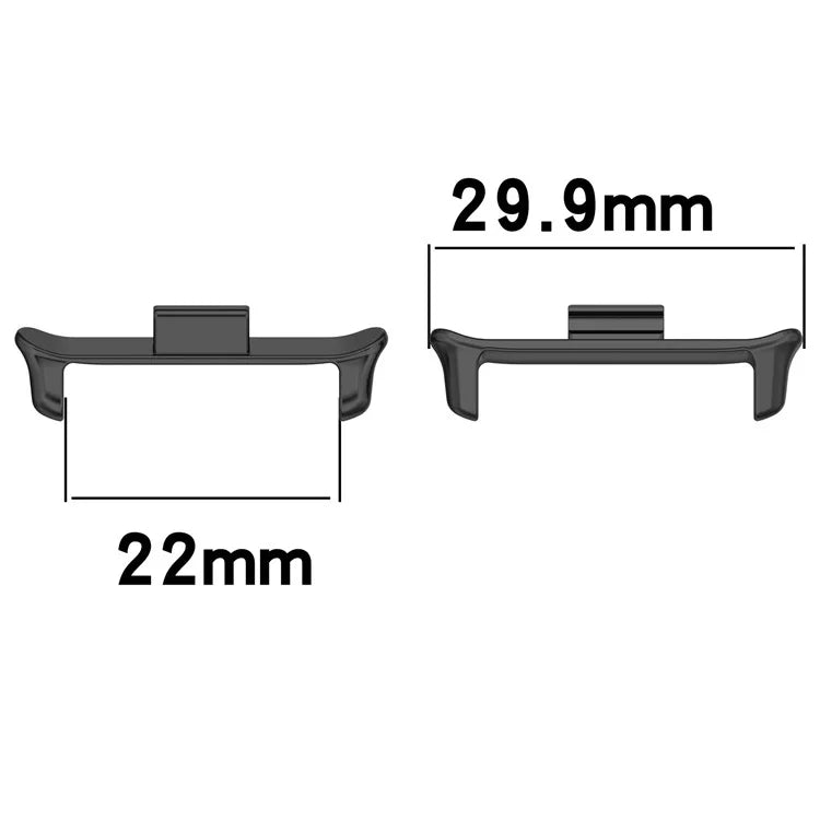 1 Pair Metal Adapter for vivo Watch GT Watch Band Strap Connector, Inner Length: 22mm