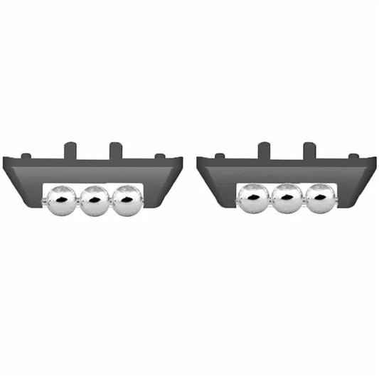 1 Pair for Samsung Galaxy Fit3 Strap Connector Beads Design Watch Band Metal Connection Adapter