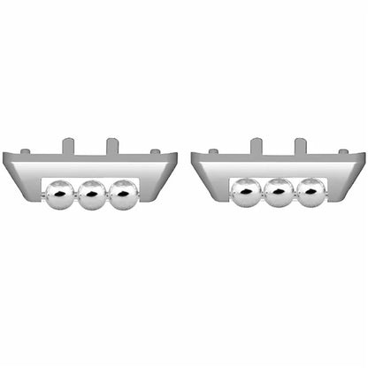 1 Pair for Samsung Galaxy Fit3 Strap Connector Beads Design Watch Band Metal Connection Adapter