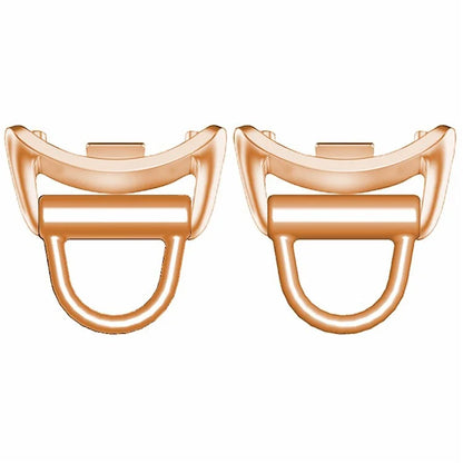 1 Pair for Xiaomi Smart Band 8 Watch Strap Metal Connector DIY Bracelet Curved Tube Connector