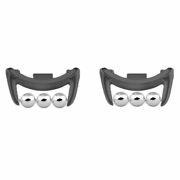1 Pair for Xiaomi Smart Band 8 DIY Watch Strap Connector Beads Design Wristband Metal Connector