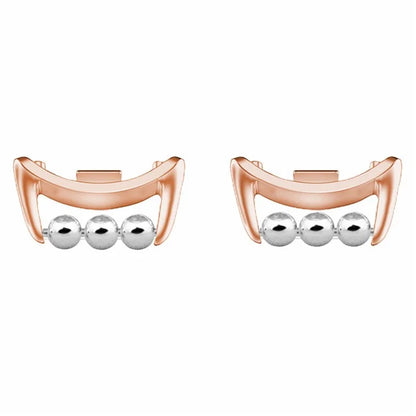 1 Pair for Xiaomi Smart Band 8 DIY Watch Strap Connector Beads Design Wristband Metal Connector