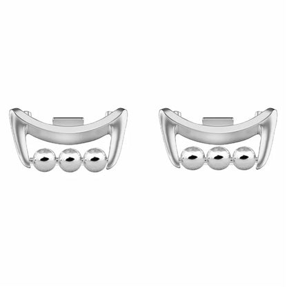 1 Pair for Xiaomi Smart Band 8 DIY Watch Strap Connector Beads Design Wristband Metal Connector