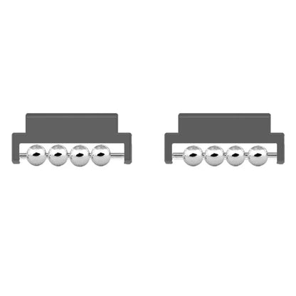 1 Pair for Huawei Watch GT 4 41mm Smartwatch Strap Connector Beads Design 18mm Band Metal Adapter