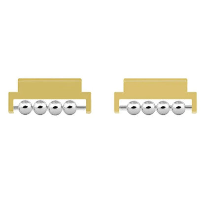 1 Pair for Huawei Watch GT 4 41mm Smartwatch Strap Connector Beads Design 18mm Band Metal Adapter