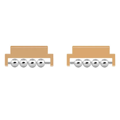 1 Pair for Huawei Watch GT 4 41mm Smartwatch Strap Connector Beads Design 18mm Band Metal Adapter