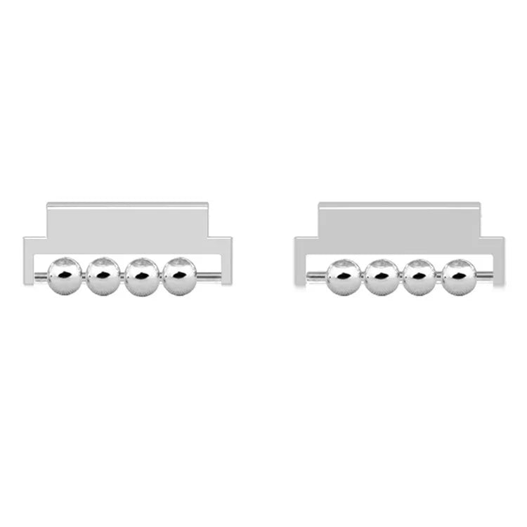 1 Pair for Huawei Watch GT 4 41mm Smartwatch Strap Connector Beads Design 18mm Band Metal Adapter