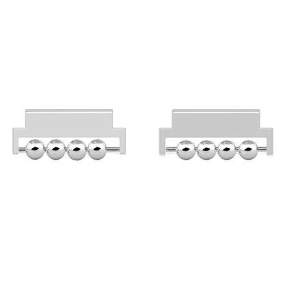 1 Pair for Huawei Watch GT 4 41mm Smartwatch Strap Connector Beads Design 18mm Band Metal Adapter