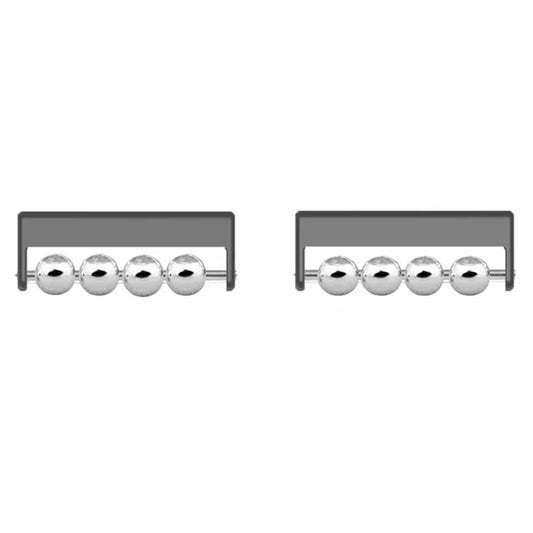 1 Pair for Huawei / Samsung Smart Watch 20mm DIY Strap Connector Beads Design Metal Adapter