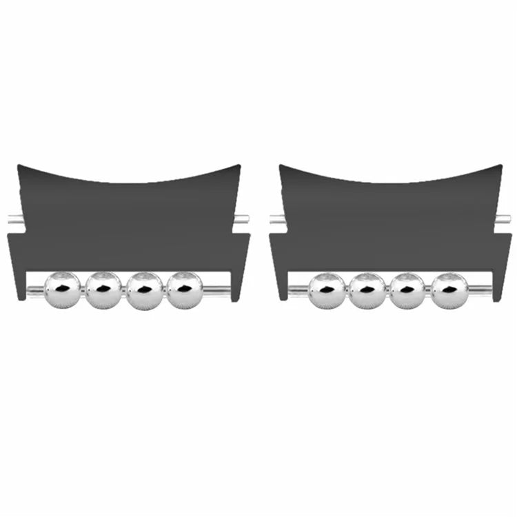 1 Pair for Samsung Galaxy Watch4 / 5 / 6 / 7 Strap Metal Connector Beads Design Watch Band Connect Adapter