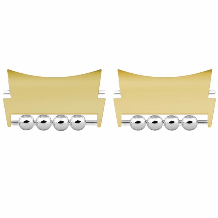1 Pair for Samsung Galaxy Watch4 / 5 / 6 / 7 Strap Metal Connector Beads Design Watch Band Connect Adapter