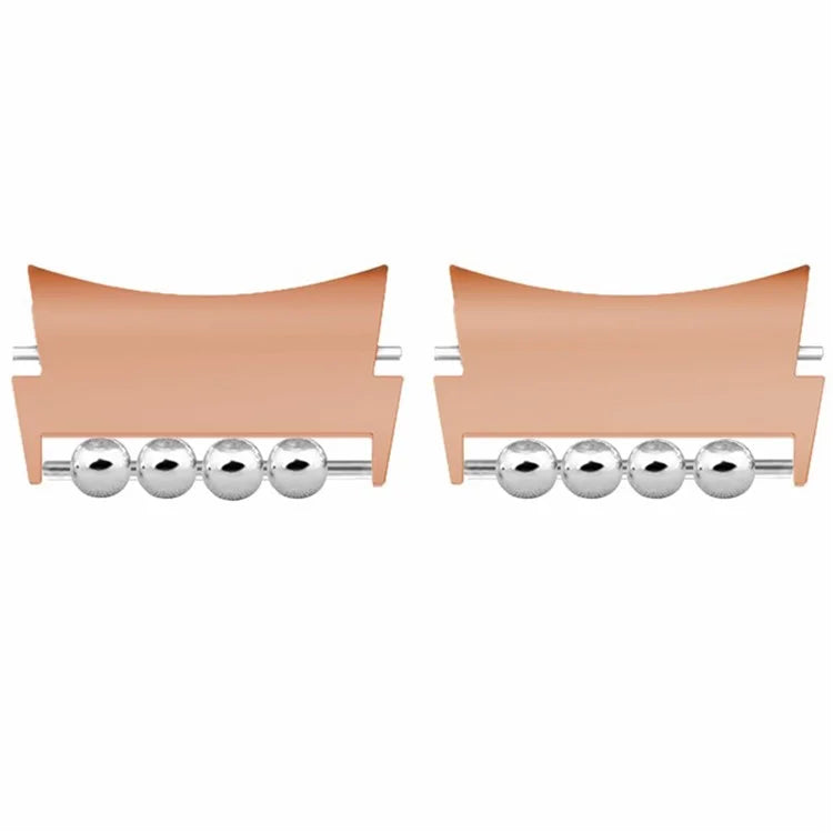 1 Pair for Samsung Galaxy Watch4 / 5 / 6 / 7 Strap Metal Connector Beads Design Watch Band Connect Adapter