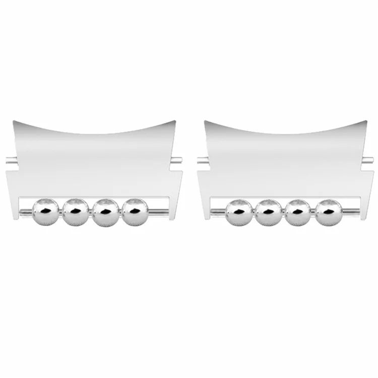 1 Pair for Samsung Galaxy Watch4 / 5 / 6 / 7 Strap Metal Connector Beads Design Watch Band Connect Adapter