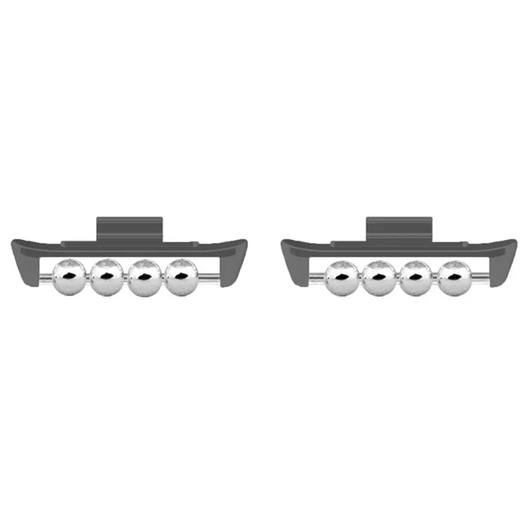 1 Pair for Xiaomi Smart Band 8 Pro / Redmi Watch 4 DIY Watch Strap Adapter Beads Design Metal Connector