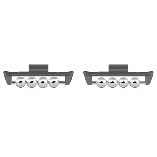 1 Pair for Xiaomi Smart Band 8 Pro / Redmi Watch 4 DIY Watch Strap Adapter Beads Design Metal Connector