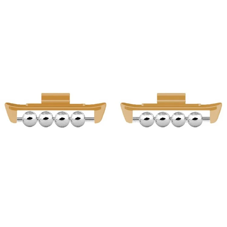 1 Pair for Xiaomi Smart Band 8 Pro / Redmi Watch 4 DIY Watch Strap Adapter Beads Design Metal Connector