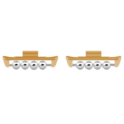 1 Pair for Xiaomi Smart Band 8 Pro / Redmi Watch 4 DIY Watch Strap Adapter Beads Design Metal Connector