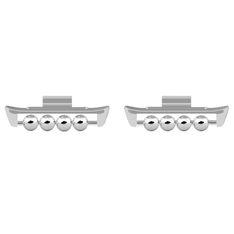 1 Pair for Xiaomi Smart Band 8 Pro / Redmi Watch 4 DIY Watch Strap Adapter Beads Design Metal Connector