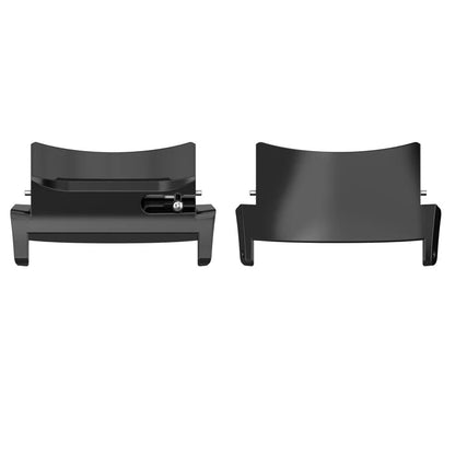 1 Pair Replacement Connectors for OnePlus Watch 2R / Watch 2 , Stainless Steel Watch Band Adapter (Inner Length: 22mm) - Black