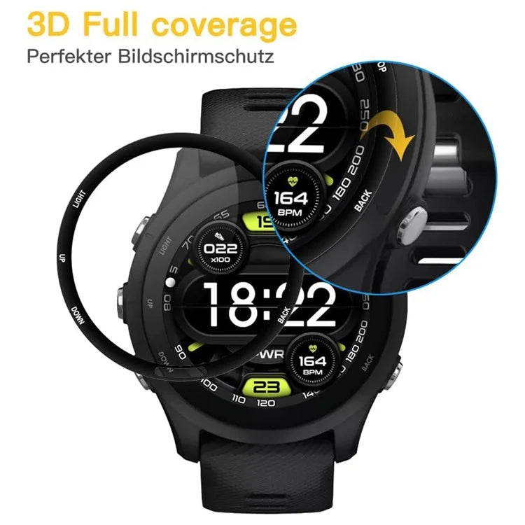 2Pcs For Garmin Forerunner 255 PET Wath Screen Protector 3D Hot Bending Screen Film