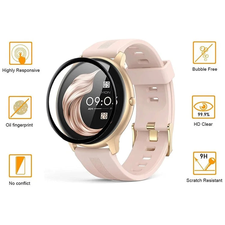 For AGPTEK LW11 Anti-Scratch Film PET 3D Smartwatch Screen Protector