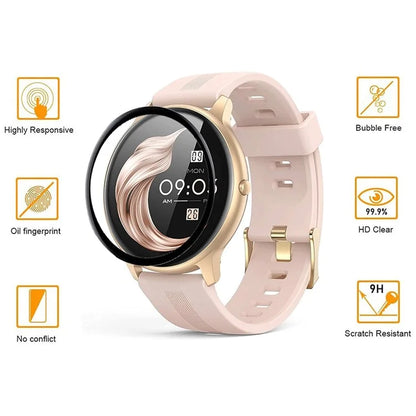 For AGPTEK LW11 Anti-Scratch Film PET 3D Smartwatch Screen Protector