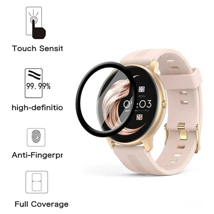 For AGPTEK LW11 Anti-Scratch Film PET 3D Smartwatch Screen Protector