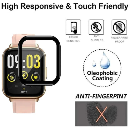4PCS For AGPTEK LW31 Anti-Scratch Film PET 3D Smartwatch Screen Protector