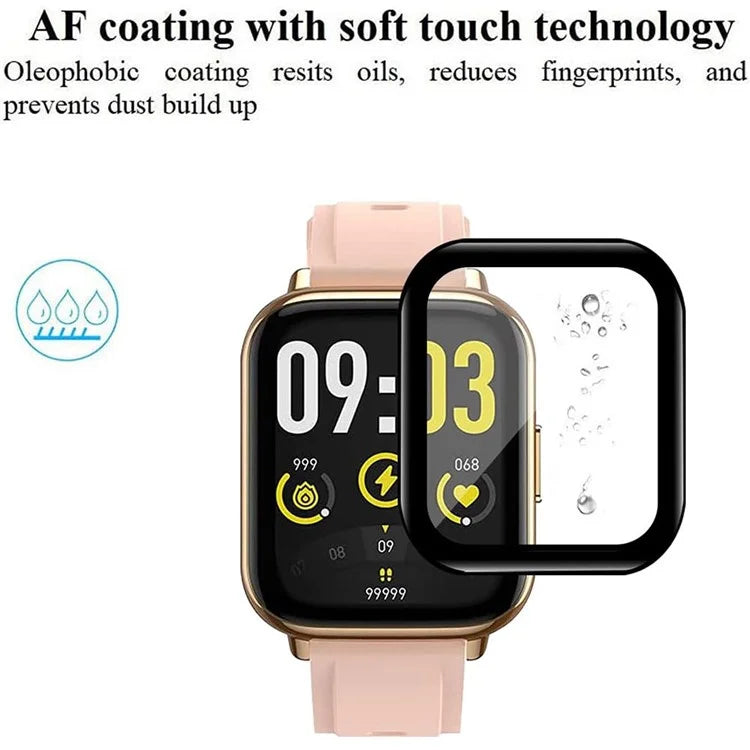 4PCS For AGPTEK LW31 Anti-Scratch Film PET 3D Smartwatch Screen Protector